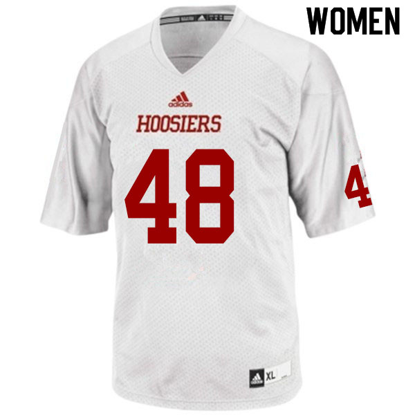 Women #48 Jalen Mayala Indiana Hoosiers College Football Jerseys Sale-White
